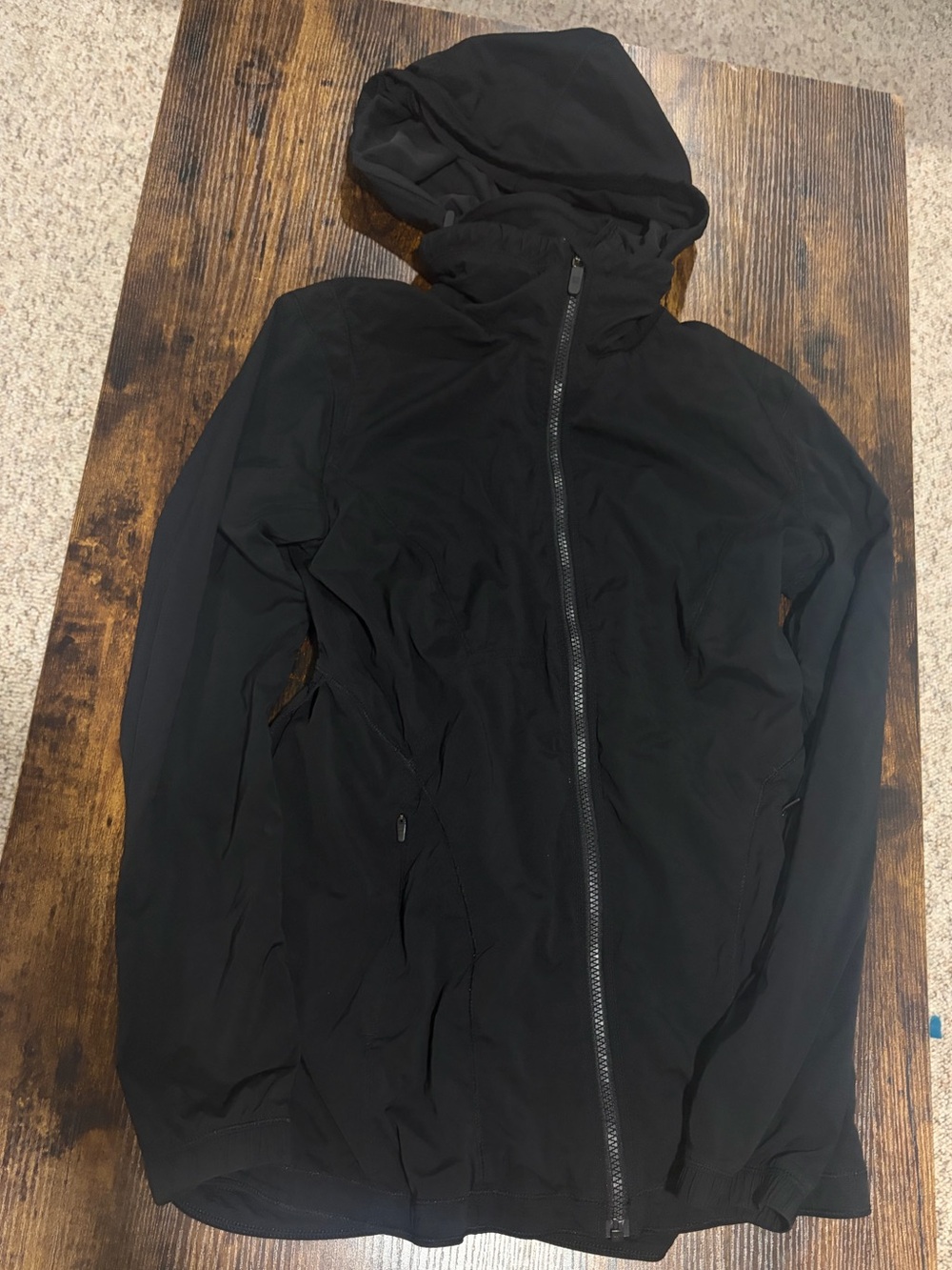 Lululemon Such A Cinch Jacket – True Black – Size 6 (Stowable Hood)